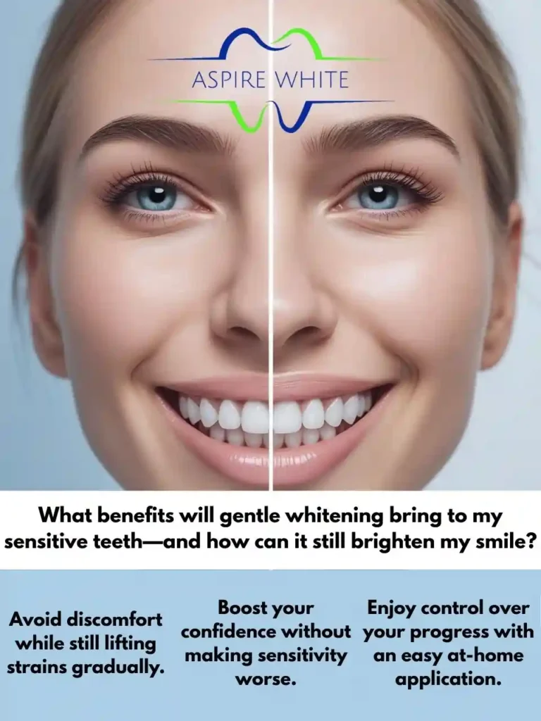 What benefits will gentle whitening bring to my sensitive teeth—and how can it still brighten my smile Norwich